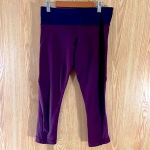 Lululemon Cranberry Purple Capri Leggings